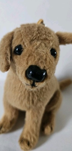 Plush Dog Keyring Sitting With Split Ring - Picture 9 of 12