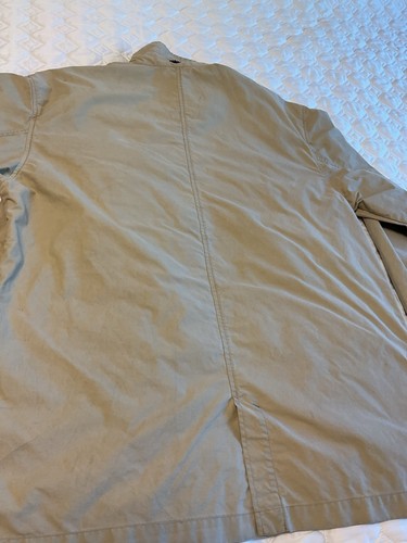 Timberland Weather Gear Luxury Zip Up Button Up Beige Collared Jacket Size S - Picture 10 of 14