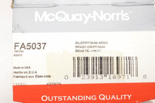 McQuay-Norris FA5037, 190154, K6512 Pitman Arms Idler Kit NOS - Picture 3 of 3