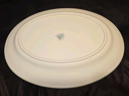 Plato ovalado de madera natural Pfaltzgraff 18 5/8" x 14" de cerámica en muy buen estado - Imagen 5 de 9