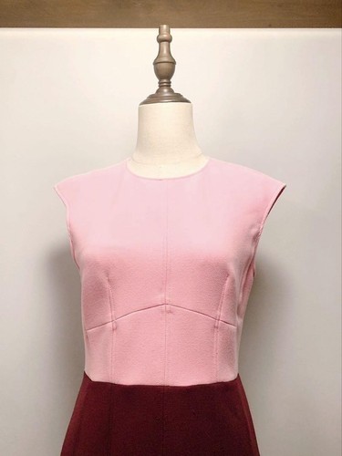 Kate Spade Pink & Wine Red Dress 465, in good condition, authentic N2754 - Picture 2 of 24