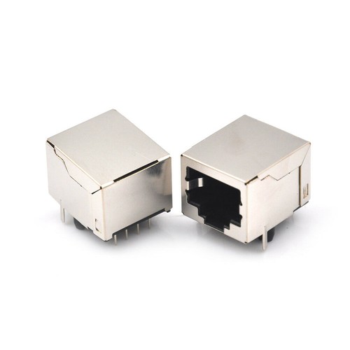 10* RJ45 Right Angle Network Ethernet 8P8C Female Socket PCB Solder Connectors f - Afbeelding 6 van 6