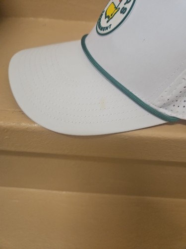 2025 Masters Augusta National White Hat with Green Rope Snapback EUC W/ STAINING - Picture 4 of 24