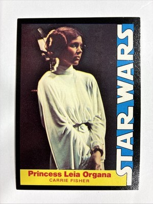 Star Wars Princess Leia Organa 2 Near Mint NM Wonder Bread 1977