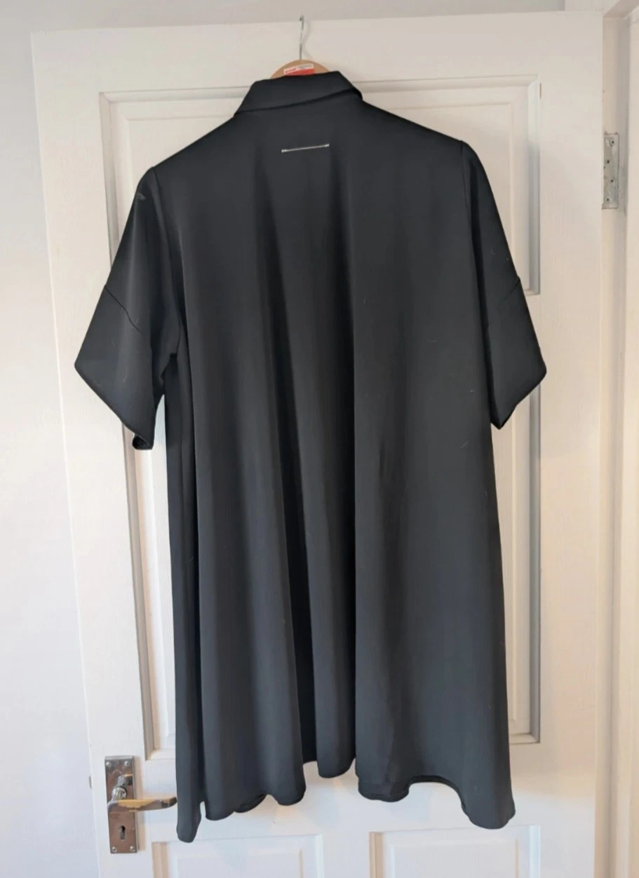 Abito camicia nero MM6 Maison Margiela taglia EU 40 (adatto taglia UK 8 16)