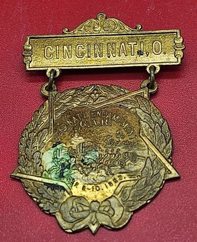 G.A.R 32nd National encampment sep 5-10 1898 Cincinnati Ohio Souvenir medal