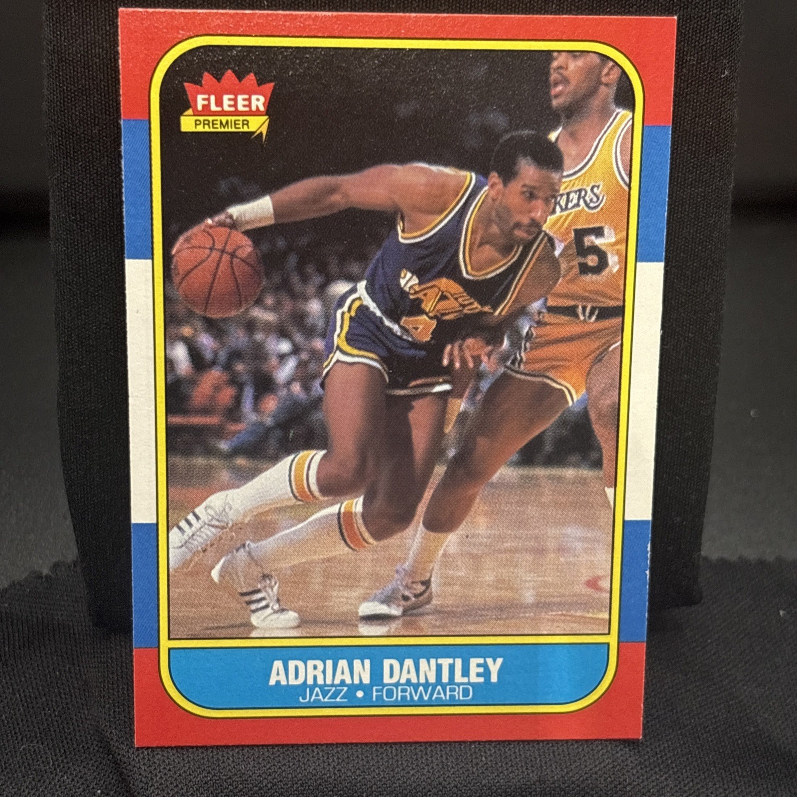 1986 FLEER ADRIAN DANTLEY UTAH JAZZ #21 Forward