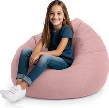 Animal Bean Bag Storage Chair Cover for Teens Adults (No Filler) Soft Washabl...