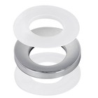 2 Pcs  Sink Mounting Ring Bathroom Glass Vessel Sink Chrome Drain Mount Support