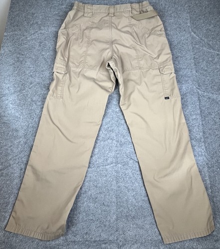 511 Tactical Pro Pants Mens Size 36x34 Tan Taclite RipStop Elastic Waist Cargo - Picture 5 of 10