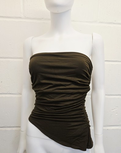 Posse Mason Strapless Top Corset Viscose Blend Brown Size S UK 8 Rrp 165£ - Picture 13 of 19