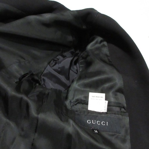 Gucci Tom Ford Wool Zip-Up Jacket Women’s Black Size 38 Used - Picture 11 of 12