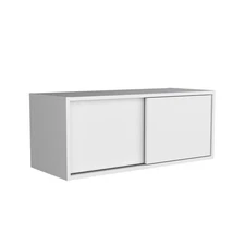 Wall-Mounted Storage Cabinet w/ Sliding Doors - Multi-Room Shelf for Home/Office