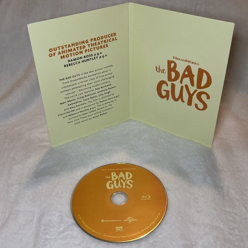 DreamsWorks The Bad Guys Fyc Promo Blu-ray Promo Screener RARE (Not a DVD) - Picture 3 of 4