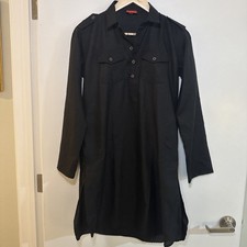 Vastramay Kurta Men  s Size Small Black With Pockets