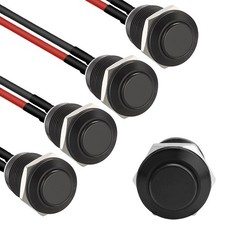 12mm Momentary Push Button Switch, IP65 Waterproof, Normally Open, 5pcs