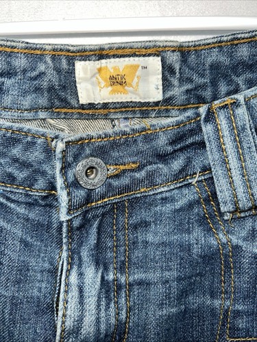 Rare Antik Denim Flared Tiger Dragon Embroidered Denim Vintage Jeans Size 31 - Picture 5 of 14