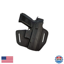 Vlamitex B18 Black Leather Holster Fits Cz P07 Duty