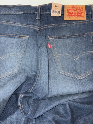 Levi's Men's 502 Rosefinch Regular Stretch Tapered Fit Jeans 29507-0004 34x34 - Picture 5 of 6