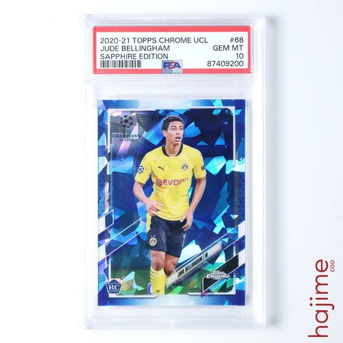 2020-21 Topps Chrome UCL Jude Bellingham Sapphire Edition #68 PSA 10 Rookie RC - Bild 1 von 2