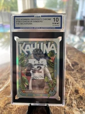 2023 Bowman University Chrome the Big Kahuna Shedeur Sanders #TBK-4 (RC) ISA 10