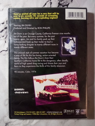 Funny Car Summer (DVD, 1974) Starring Jim Dunn Sealed - Picture 2 of 2