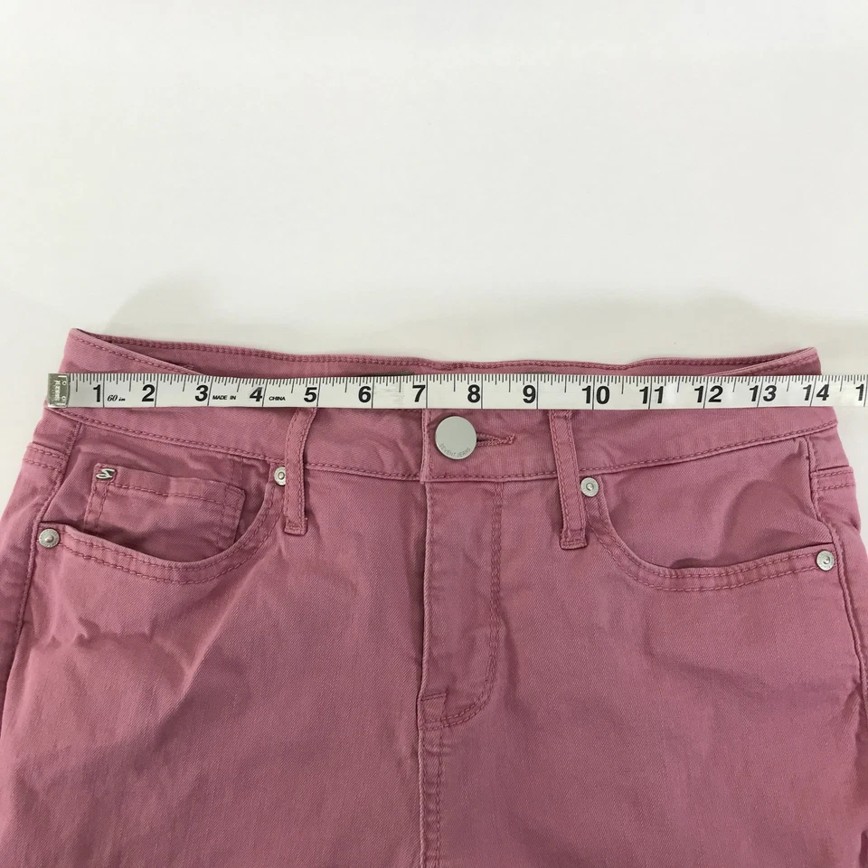 Bermudas Seven7 Denim Para Mujer Talla 4 Foxglove Rosa Elastizadas Informales Verano Foto 4 de 4