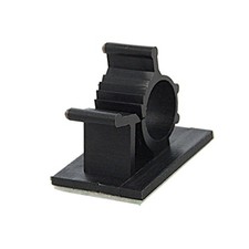 Blk Nylon Adjustable Cable Wire Clamp Organizer 25 Pcs