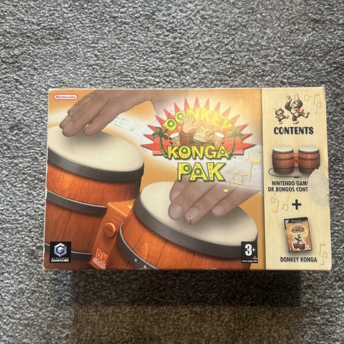 donkey konga bongos (UK) Boxed Complete With Game Lovely Condition