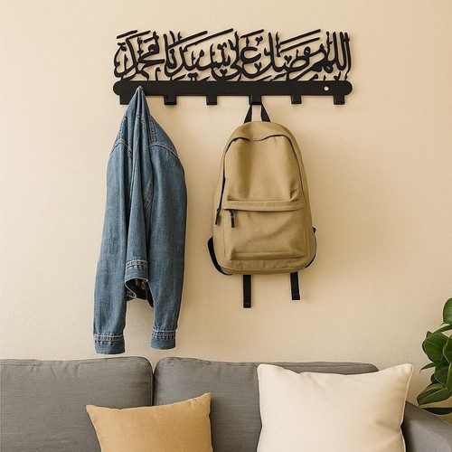 Rust-Resistant Towel Coat Rack Stylish Towel Holder  For Entryway - Picture 8 of 14