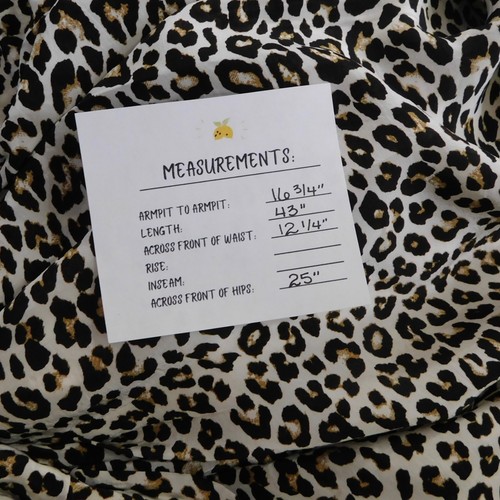 ¡¡NUEVO CON ETIQUETAS!! J. Vestido CREW Jacinto Leopardo Crepe De Chine Calado X-Pequeño Pequeño XSP - Imagen 14 de 14