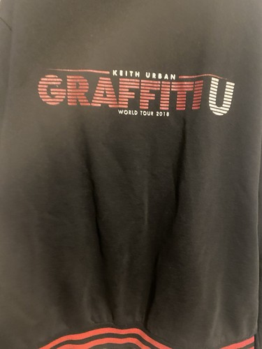 Keith Urban 2018 World Tour "Graffiti U" Hoodie Zip Front Sweatshirt Unisex 2XL - Picture 5 of 7