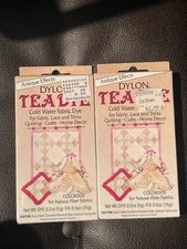 2 Antique Effects Dylon Tea Dye Cold Water Fabric Dye for fabric, lace and trims