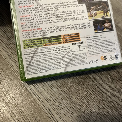 ESPN NBA 2K5 (Microsoft Xbox, 2004) Brand New - Picture 2 of 2
