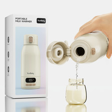 YunBaby Portable Milk Warmer for Travel Portable Bottle Warmer with Fast Heating