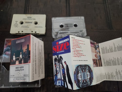 Bee Gees Living Eyes And Size Isn't Everything Cassette Lot - Picture 4 of 4