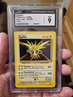 Pokemon Zapdos Holo Card 1999 Base Set 16/102 CGC 9 Mint