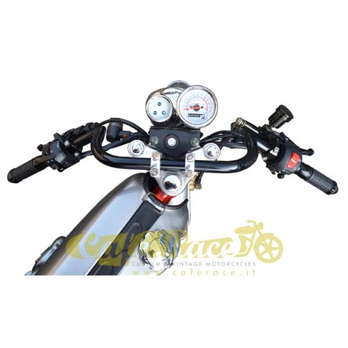 Spaan Clubman Motorrad Lenker Stahl verchromt 1" (25,4mm) für Cafe Racer - Bild 2 von 3