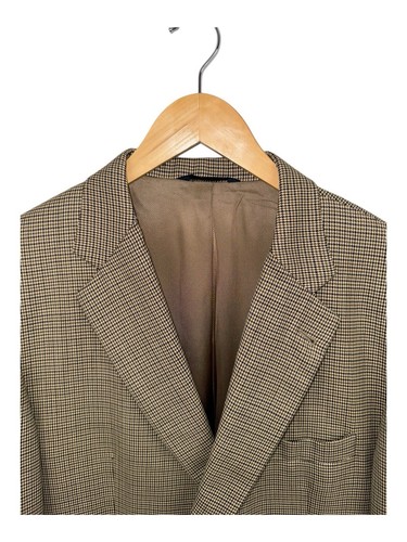 Vintage Burberry Plaid Wool Two Button Blazer Size 46 REPAIRED - 第 3/11 張圖片