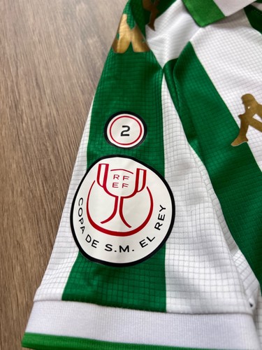 KAPPA REAL BETIS Home Football Soccer Jersey Mens Size M FINAL 2022 VS VALENCIA - Picture 7 of 12
