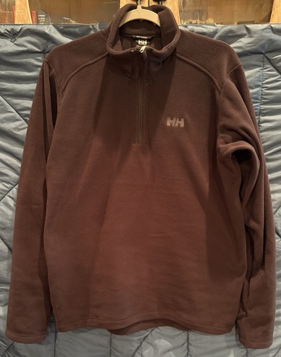 Helly Hansen Daybreaker 1/4 Zip Fleece Pullover Men's Polartec-Black-MEDIUM-NWT