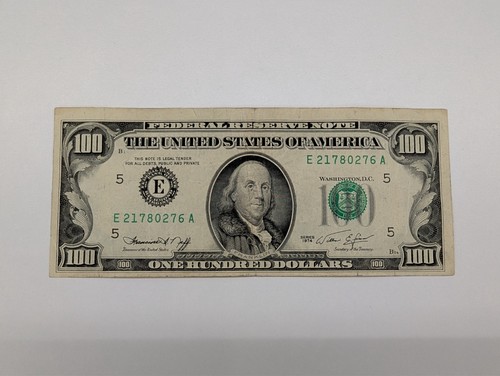1974 $100 US Dollar Bill VERY FINE Philadelphia C Federal Reserve Note