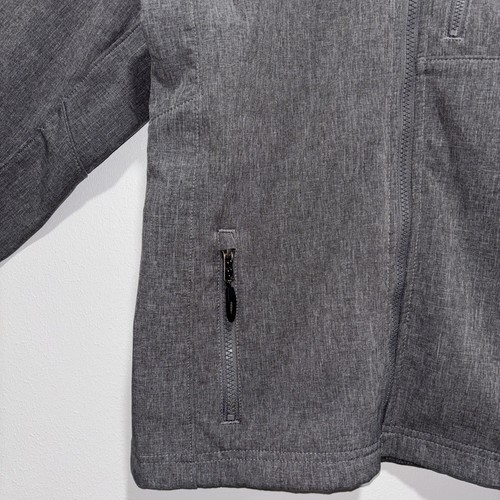 Boys Ariat Logo 2.0 Soft Shell Jacket Grey Blue Boys Size M (10-12) Windbreaker - Picture 4 of 24