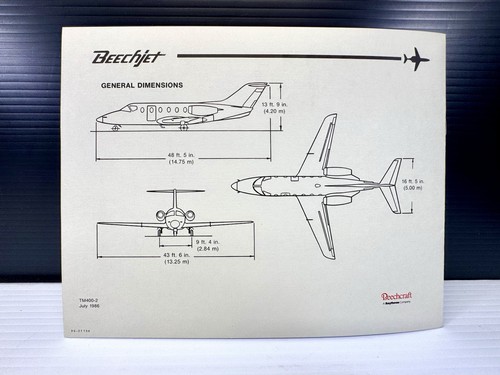 Seltenes 1986 V.I.P Einführungspaket für das Beechcraft "Beechjet" makellos - Bild 16 von 19