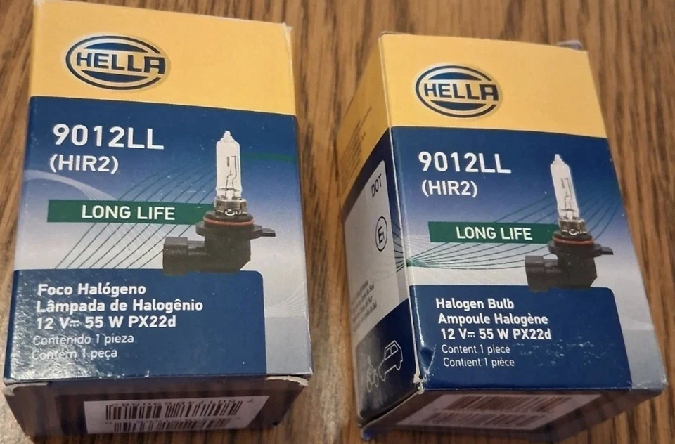 2 个 TOTAL Hella 车头灯灯泡 9012LL (HIR2) 12V=55W PX22d 全新 - 总计 2 个 — 第 2/4 张图片
