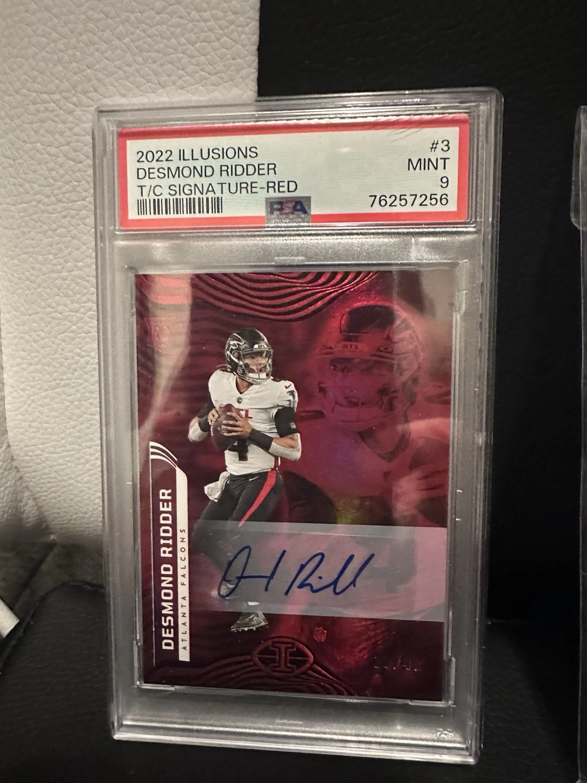 Desmond Ridder Panini Illusions #3 Trophy Collection-Signature-Red