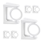  6 PCS Wandmontierter Handtuchhalter Befestigungsstangenhalterung