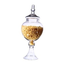Large Glass Apothecary Jars with Lid, Height: 16.5", Diameter: 6.5" Style C
