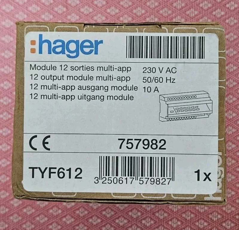 NEW Hager TYF612 KNX 12‑Output Switch Actuator 230 V DIN‑Rail Multi‑Function - Image 4 of 4