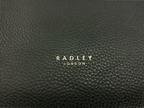 Radley Shoulder Bag Black Medium Satchel Top Zip Fountain Road Leather Handbag - Picture 6 of 13